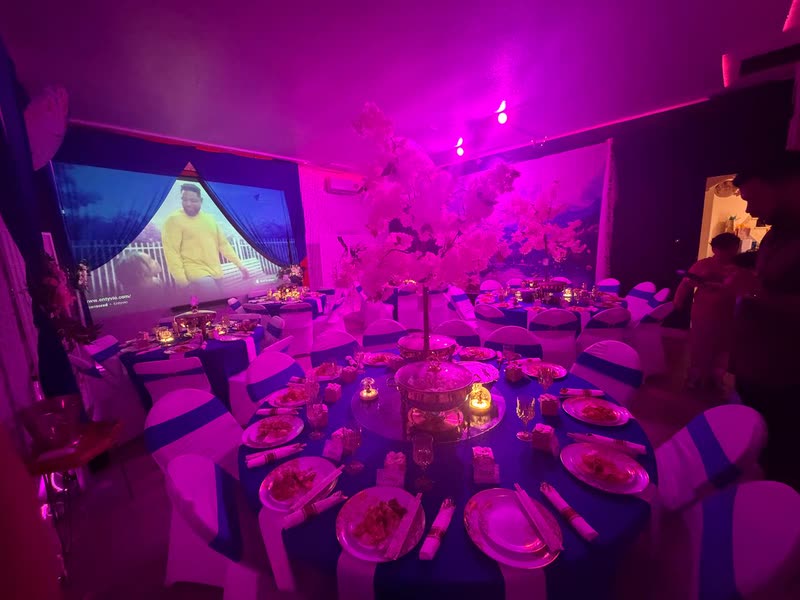 Hibachi catering at a private party in Florida